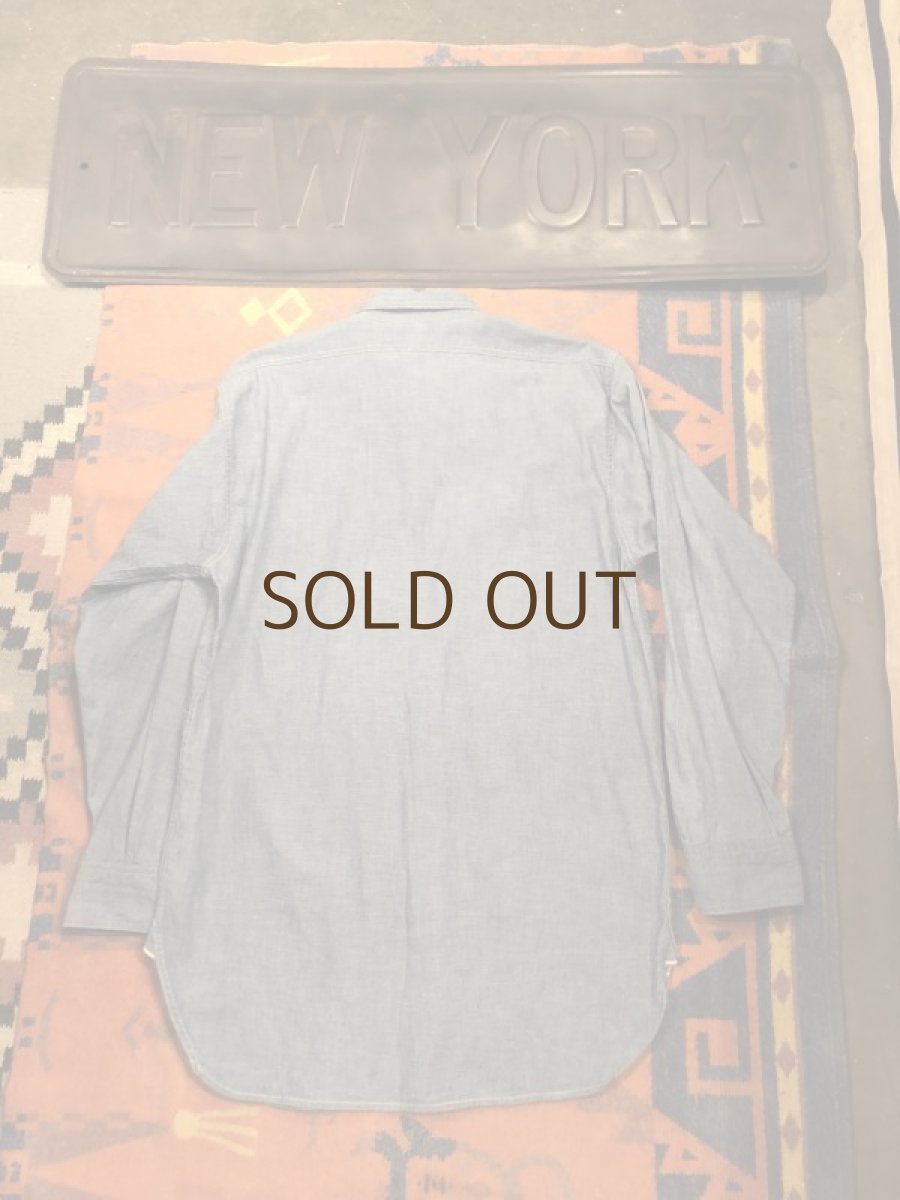 画像4: 40s US.NAVY. Chambray Shirt (4)