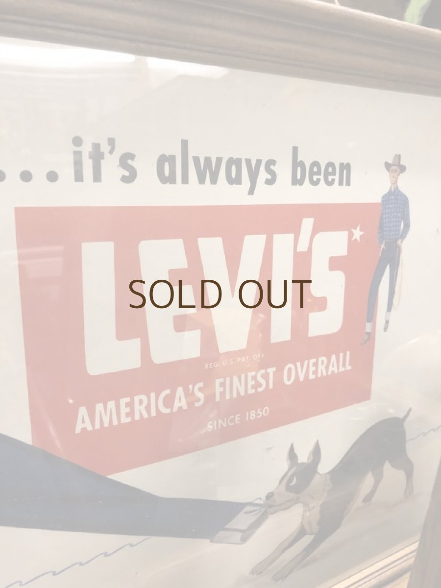 画像3: Early 50s LEVIS  Cardboard Sign (3)