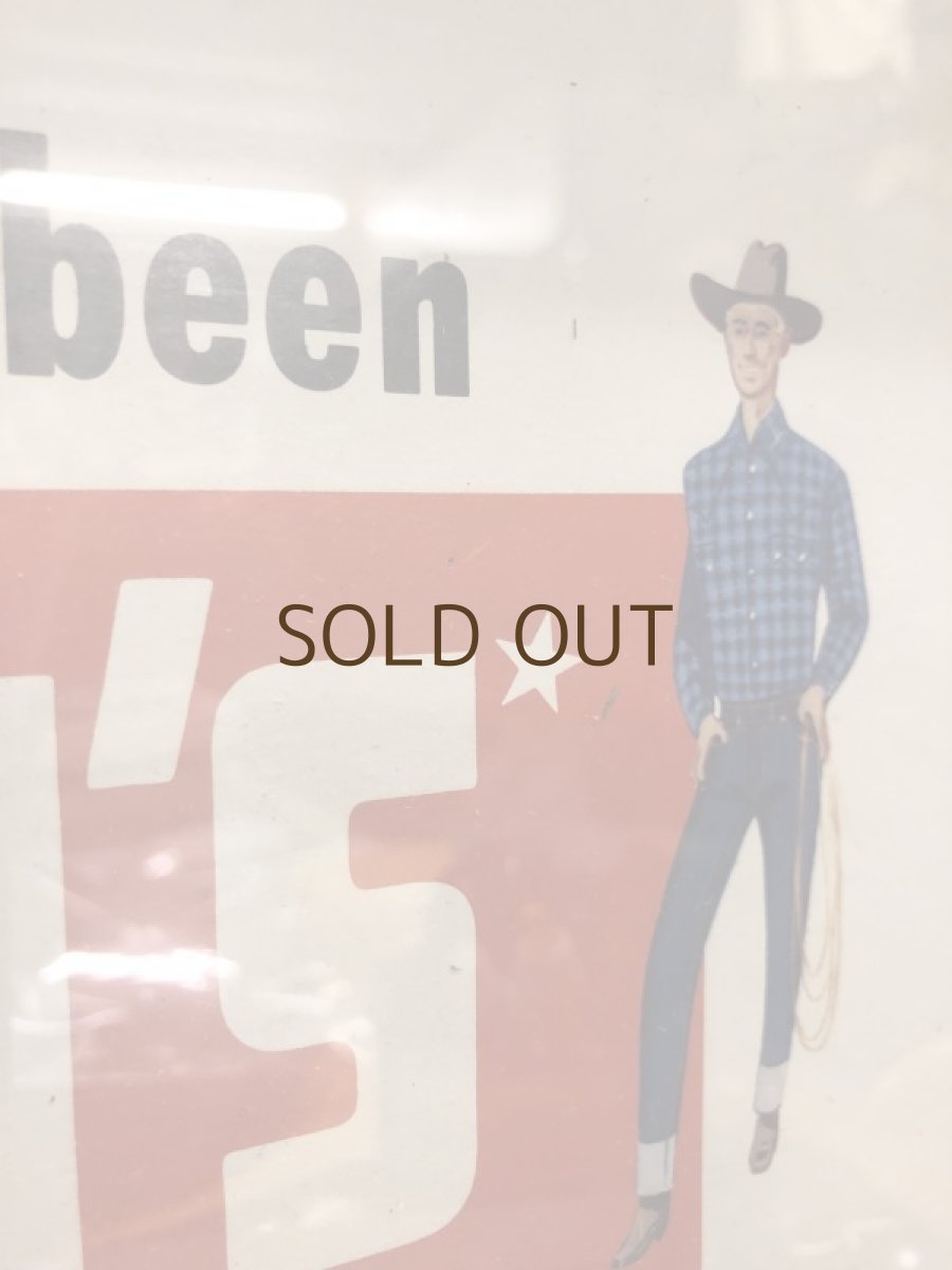 画像4: Early 50s LEVIS  Cardboard Sign (4)