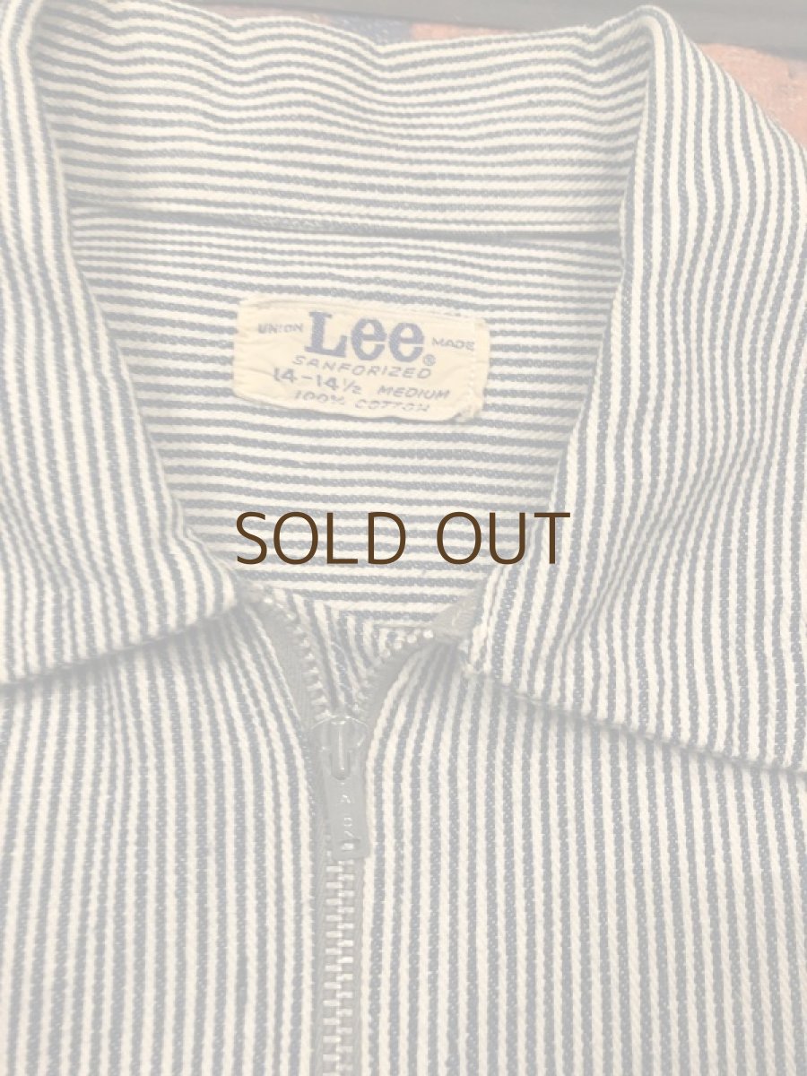 画像2: 50s Lee Half Zip  Work Shirt  Size 14-14 1/2 (2)