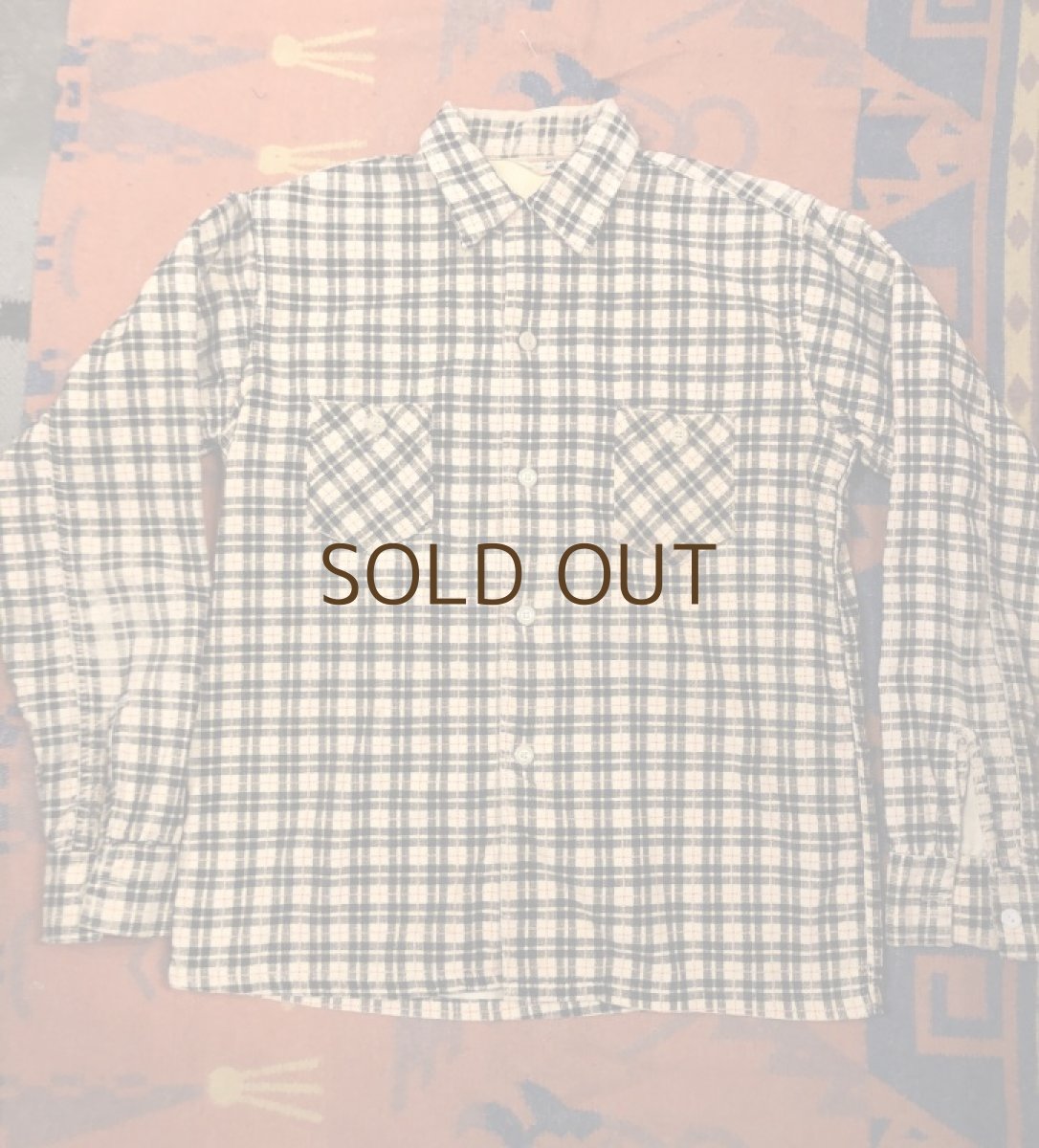 画像1: 50s Print Corduroy Shirt (1)