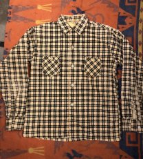 画像1: 50s Print Corduroy Shirt (1)