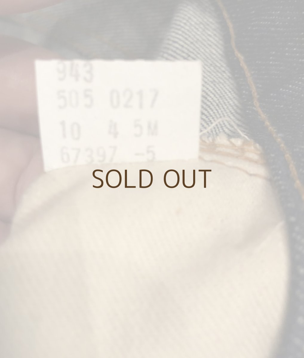 画像7: LEVIS 505  66single  Dead Stock  W34 L33 (7)