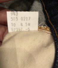 画像7: LEVIS 505  66single  Dead Stock  W34 L33 (7)