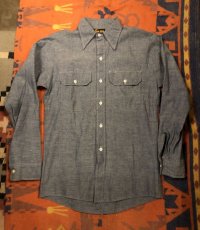 画像1: 70s DEE-CEE  Chambray Shirt  Dead Stock (1)