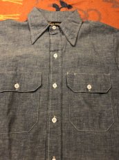 画像2: 70s DEE-CEE  Chambray Shirt  Dead Stock (2)