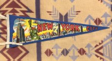 画像1: ビンテージ　New York City  Pennant (1)