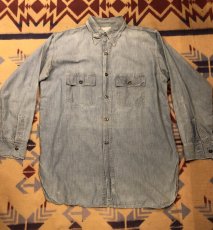 画像3: 30s Chin Strap Blue Chambray (3)