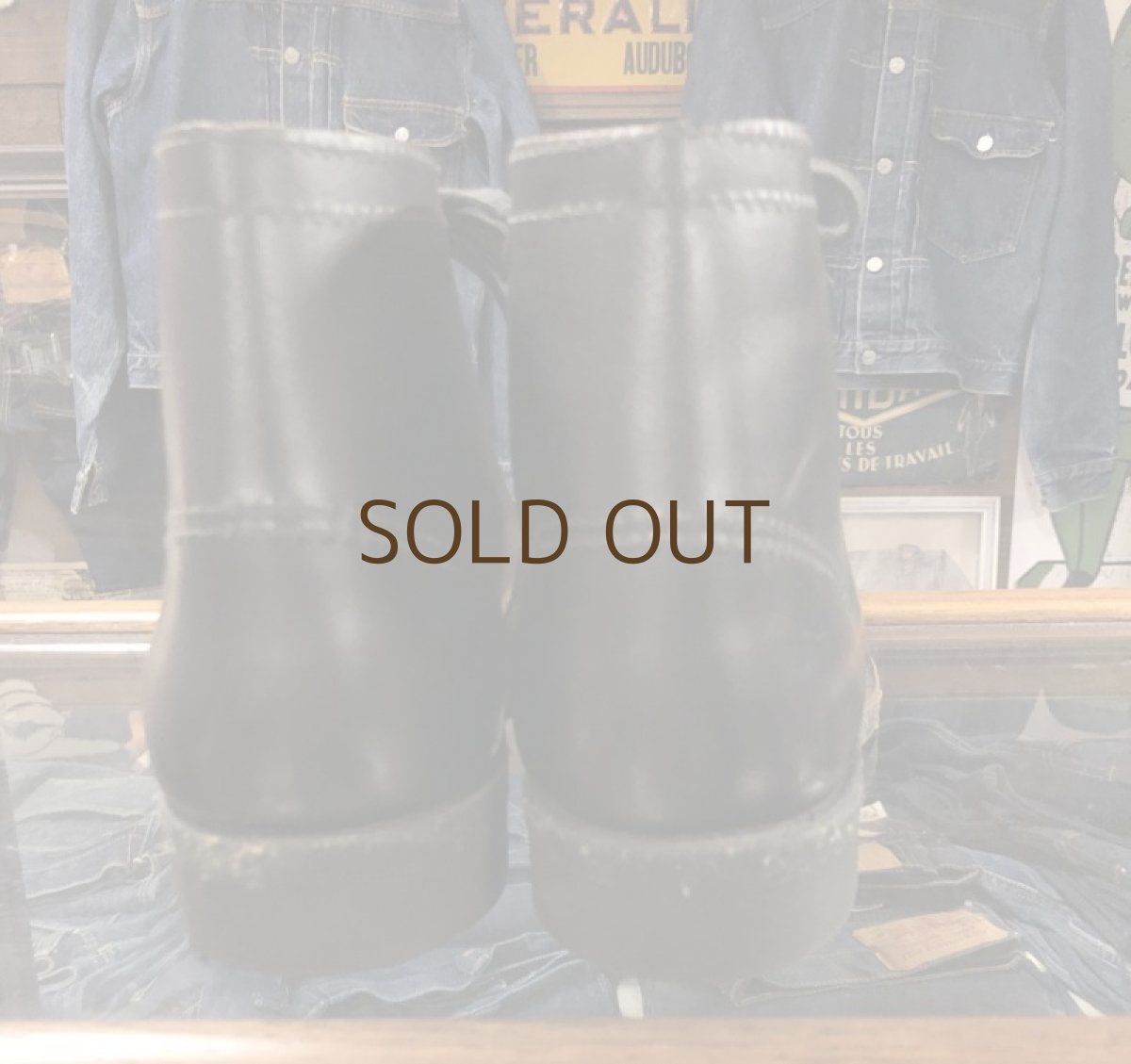 画像3: 40s Work Boot  Dead Stock  ブラック (3)