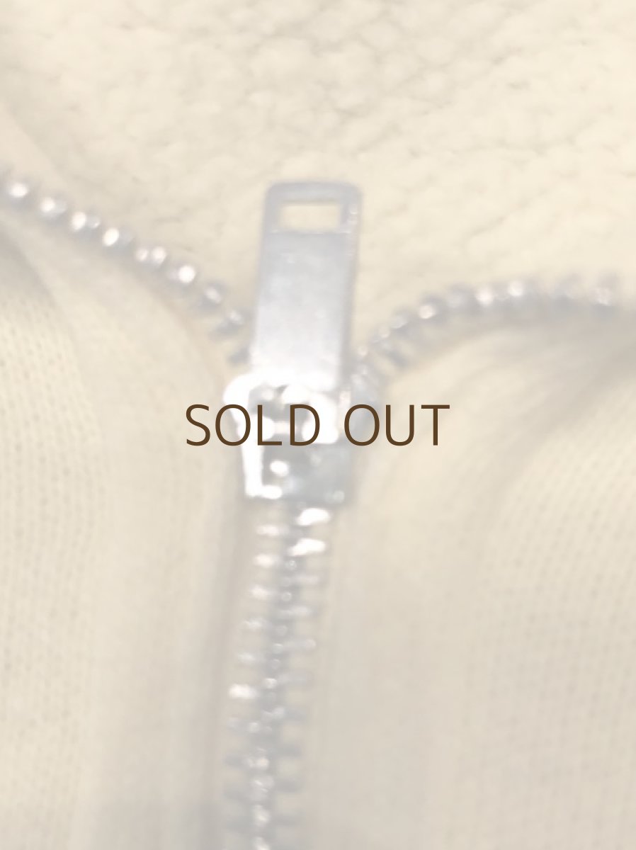 画像7: 50s US.MC  Half Zip  染込みバックプリント (7)