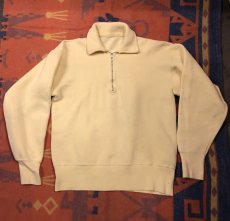 画像5: 50s US.MC  Half Zip  染込みバックプリント (5)