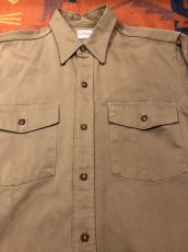 画像2: ~50s Hercules コットン・ツイル　Work Shirt  Size 15 1/2 (2)