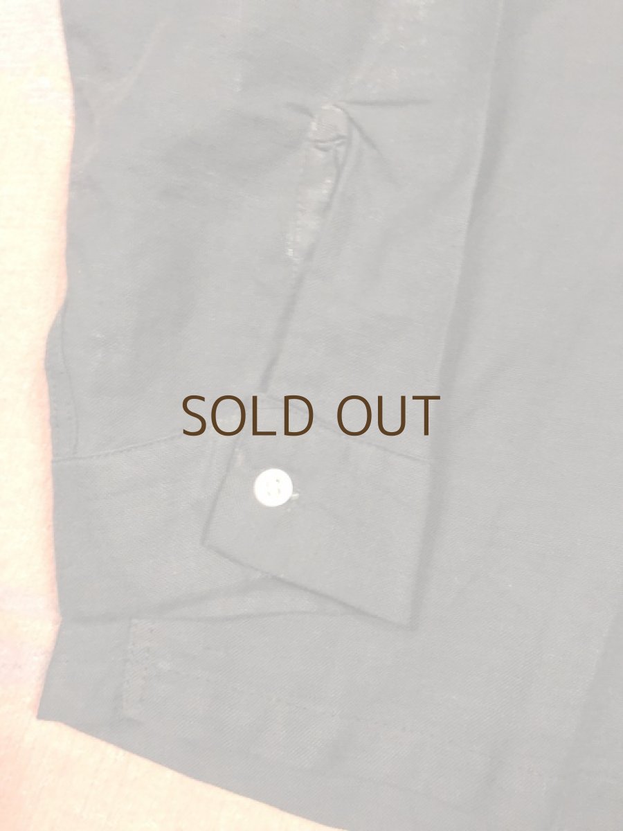 画像6: 50s 黒×白　Lace Up シャツ (6)