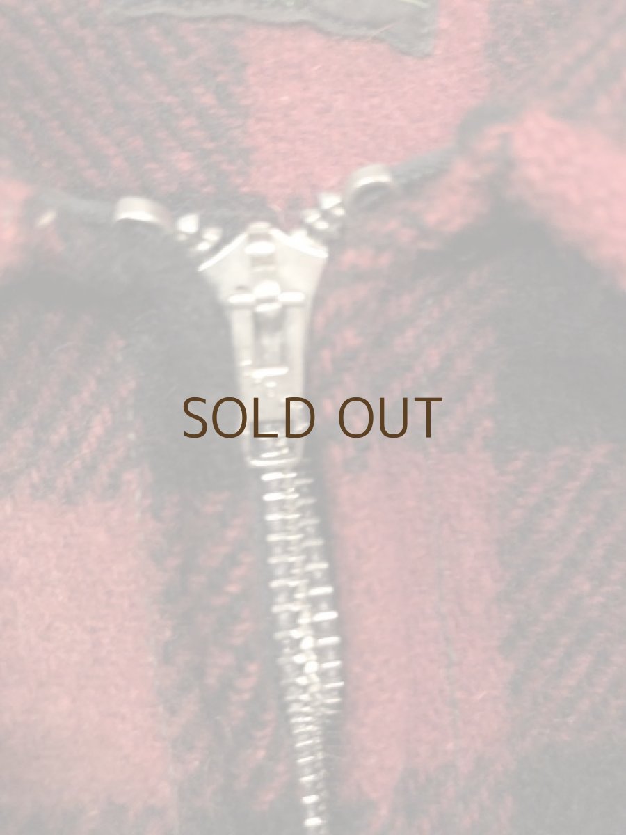 画像4: 3~40s Montgomery Ward  Half Zip  Wool Shirt (4)