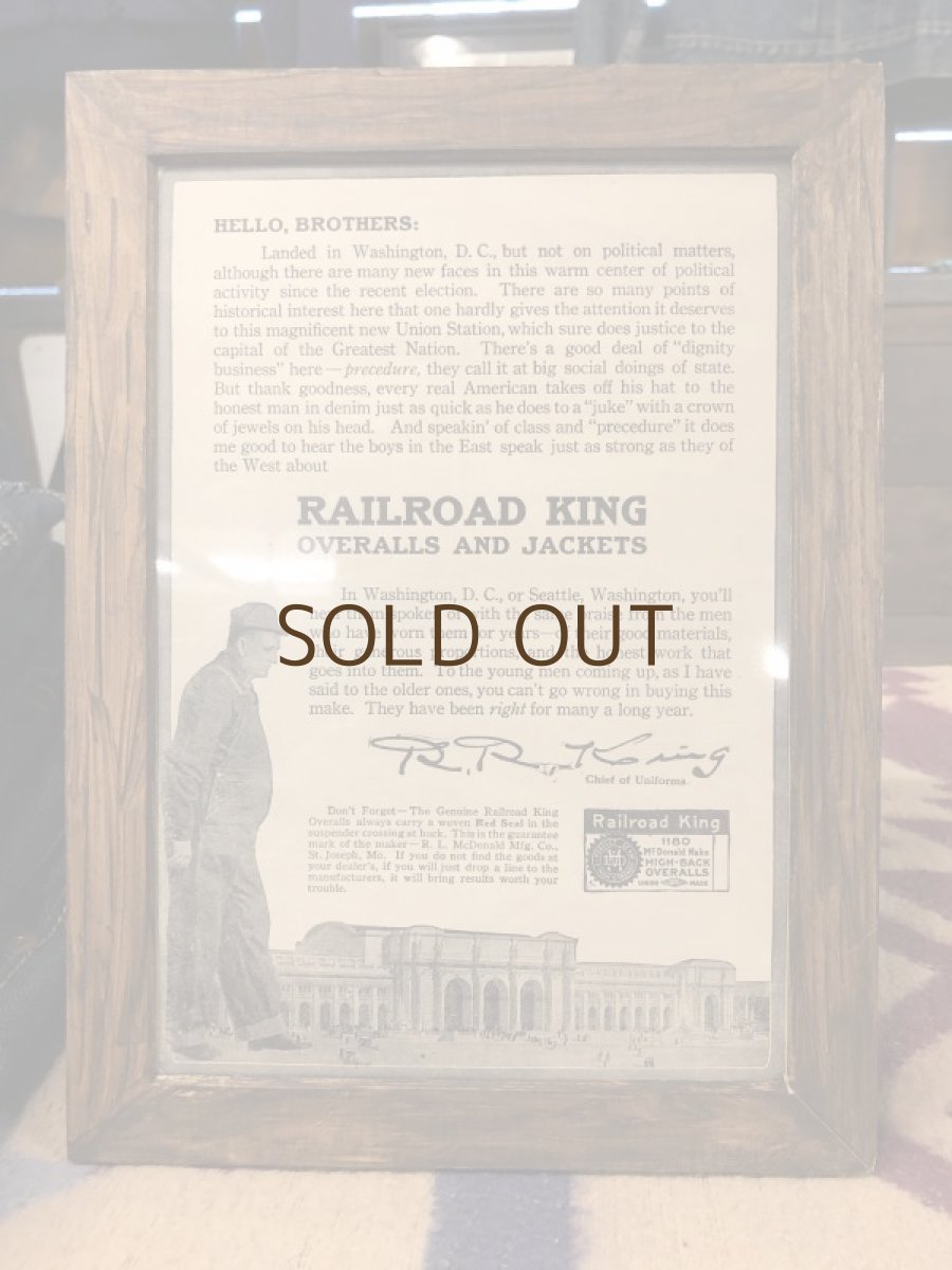 画像1: 1910s  RAILROAD KING  Advertising (1)