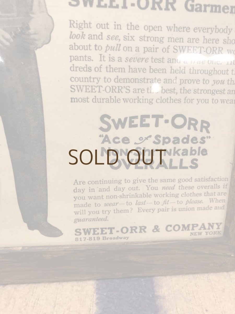 画像4: 1910s  SWEET-ORR  Advertising (4)