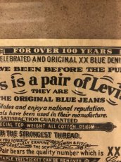 画像3: 1960s LEVIS  Guarantee Ticket  For Over 100 Years (3)