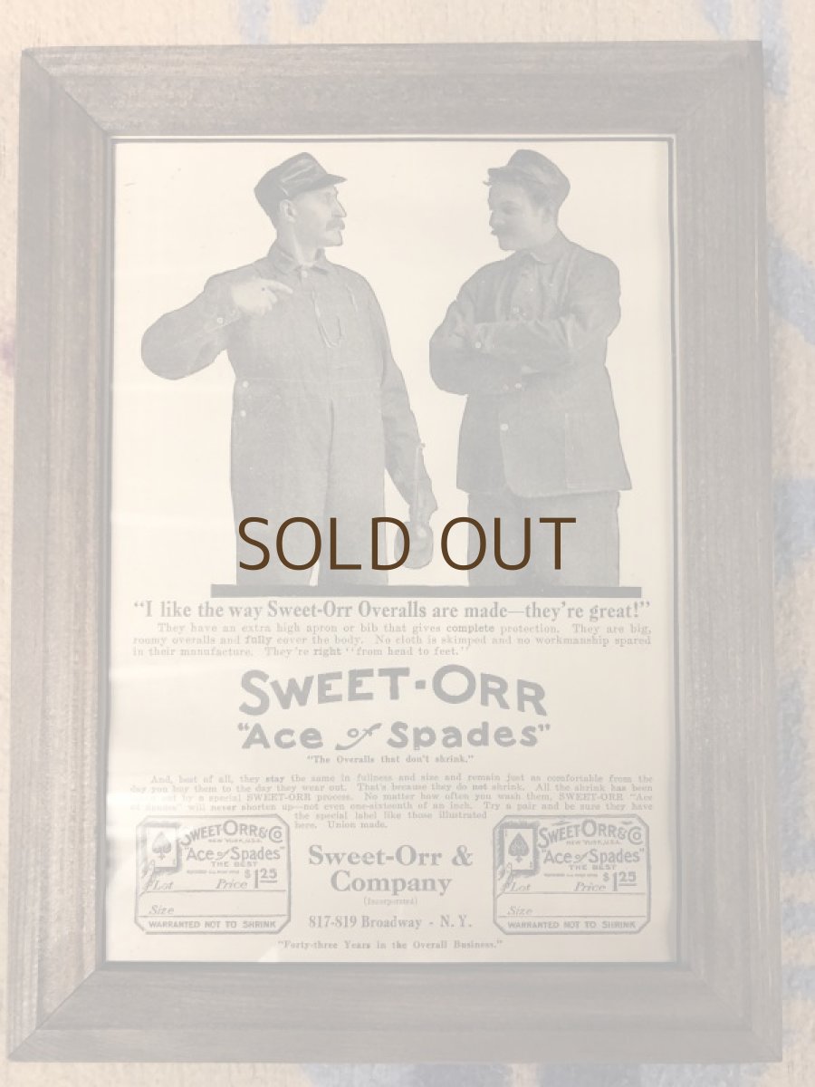 画像1: 1910s  SWEET-ORR  Advertising (1)