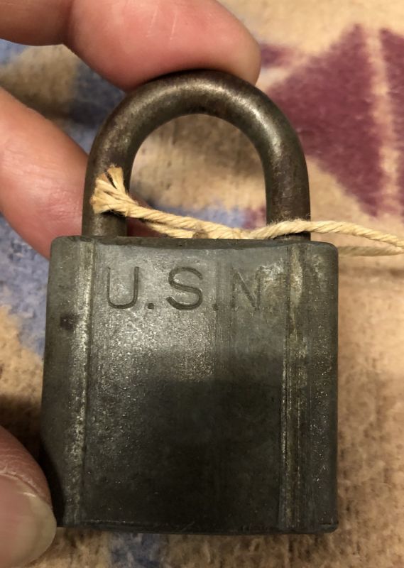画像1: 40s  U.S.Navy  Padlock  南京錠 (1)